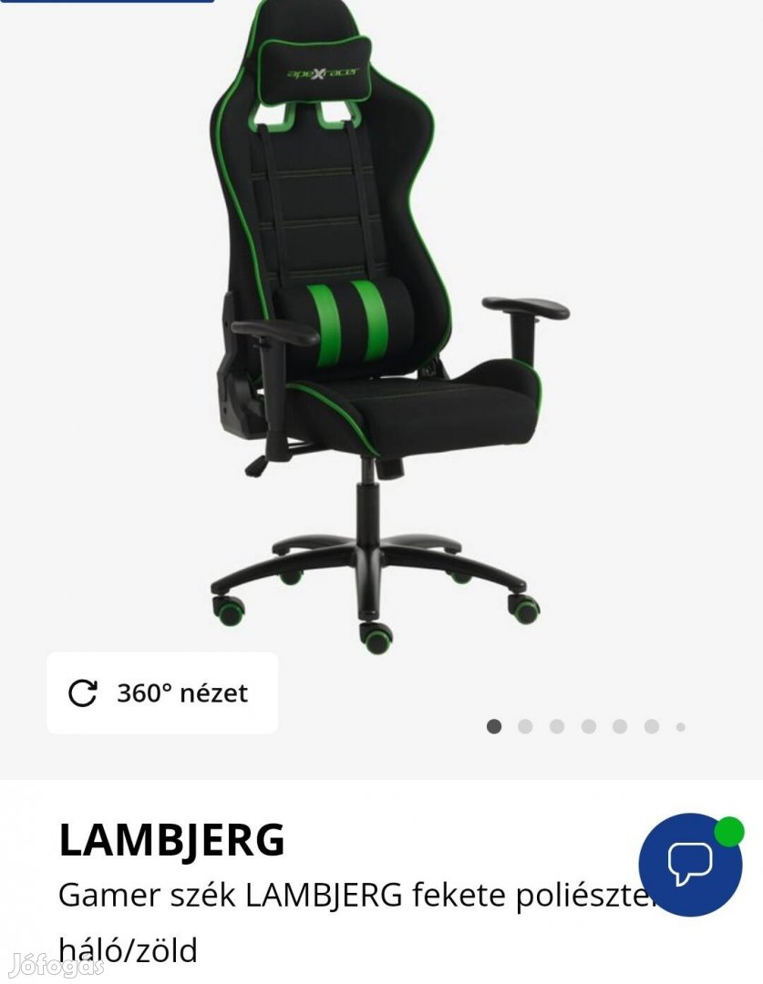 Gamer szék új