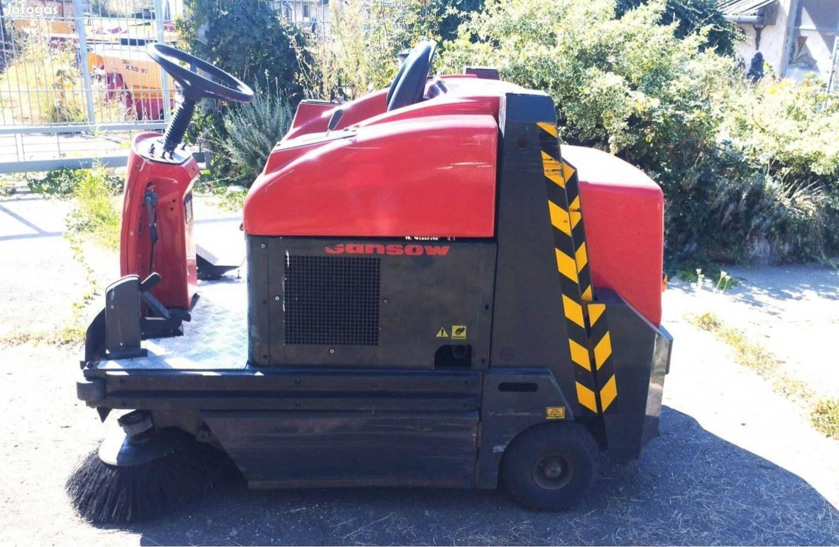 Gansow 104D dízel háromkefés felülős seprőgép söprőgép