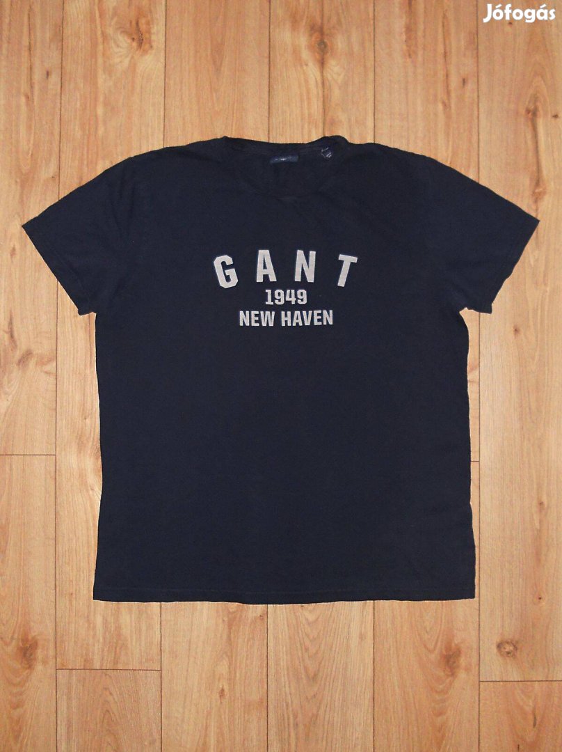 Gant sötétkék rövid ujjú póló L-es