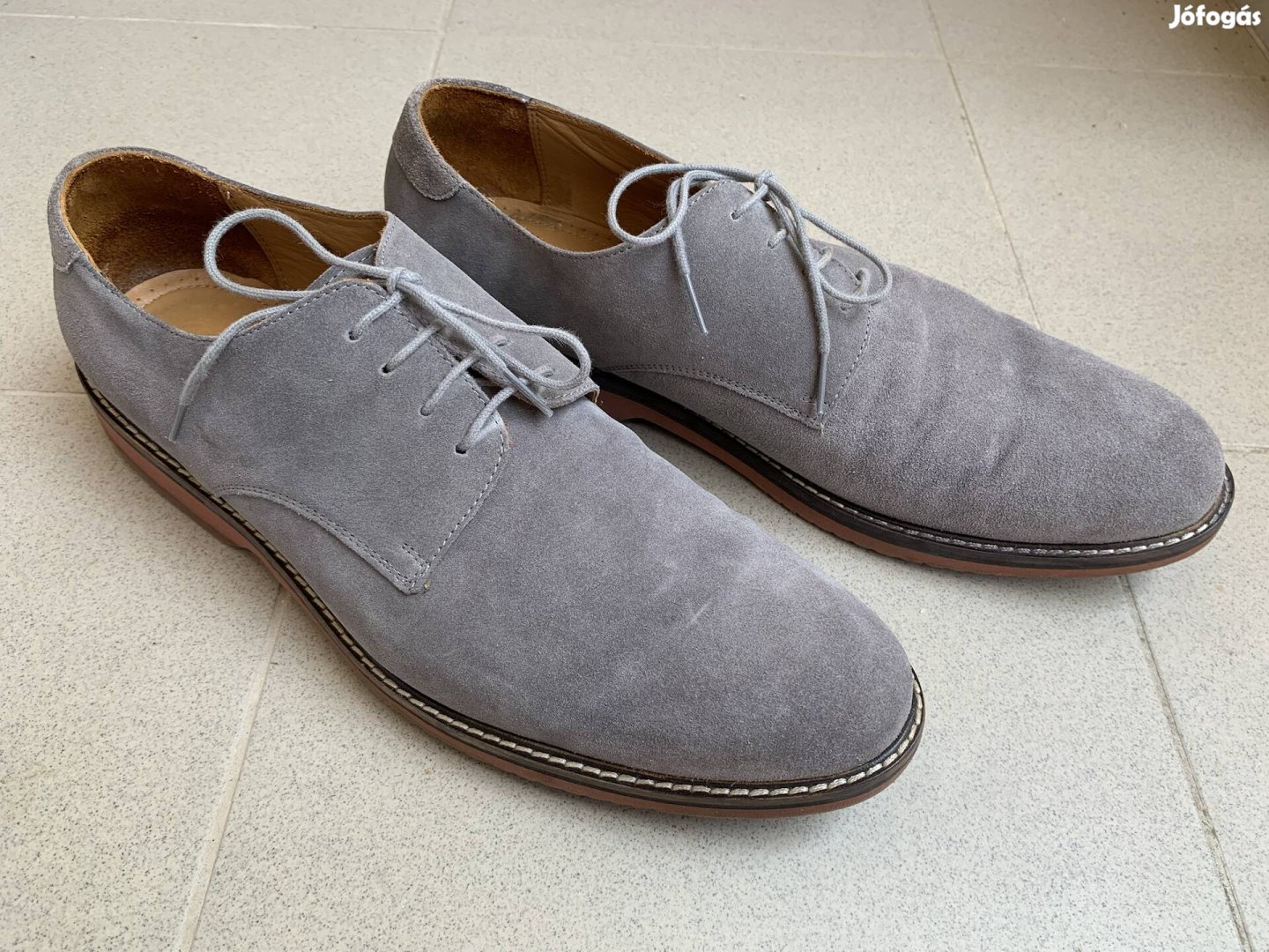 Gant szürke bőr cipő férfi cipő 45  10,5