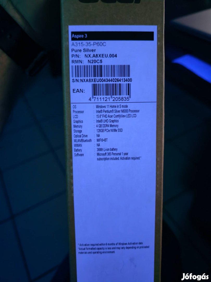 Garanciális Acer Aspire laptop eladó