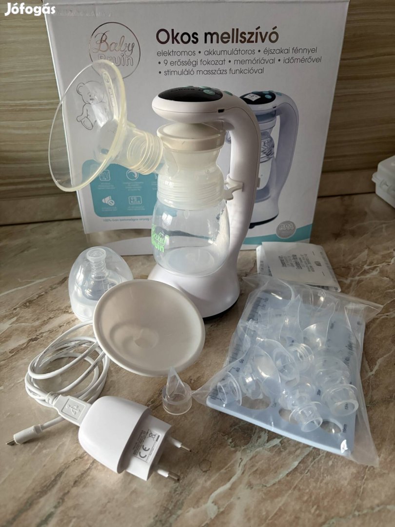 Garanciális Baby Bruin okos elektromos mellszívó ajándékkal