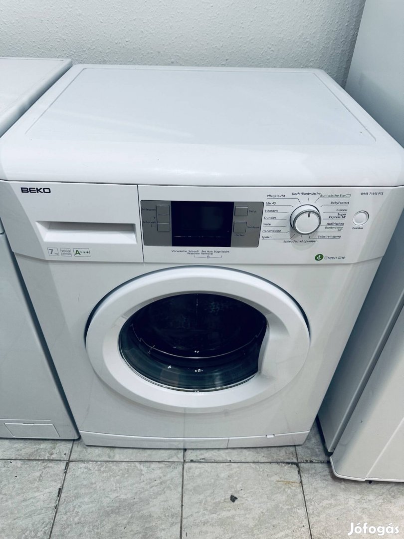 Garanciális Beko 1600A+++ 7kg elöltöltős mosógép