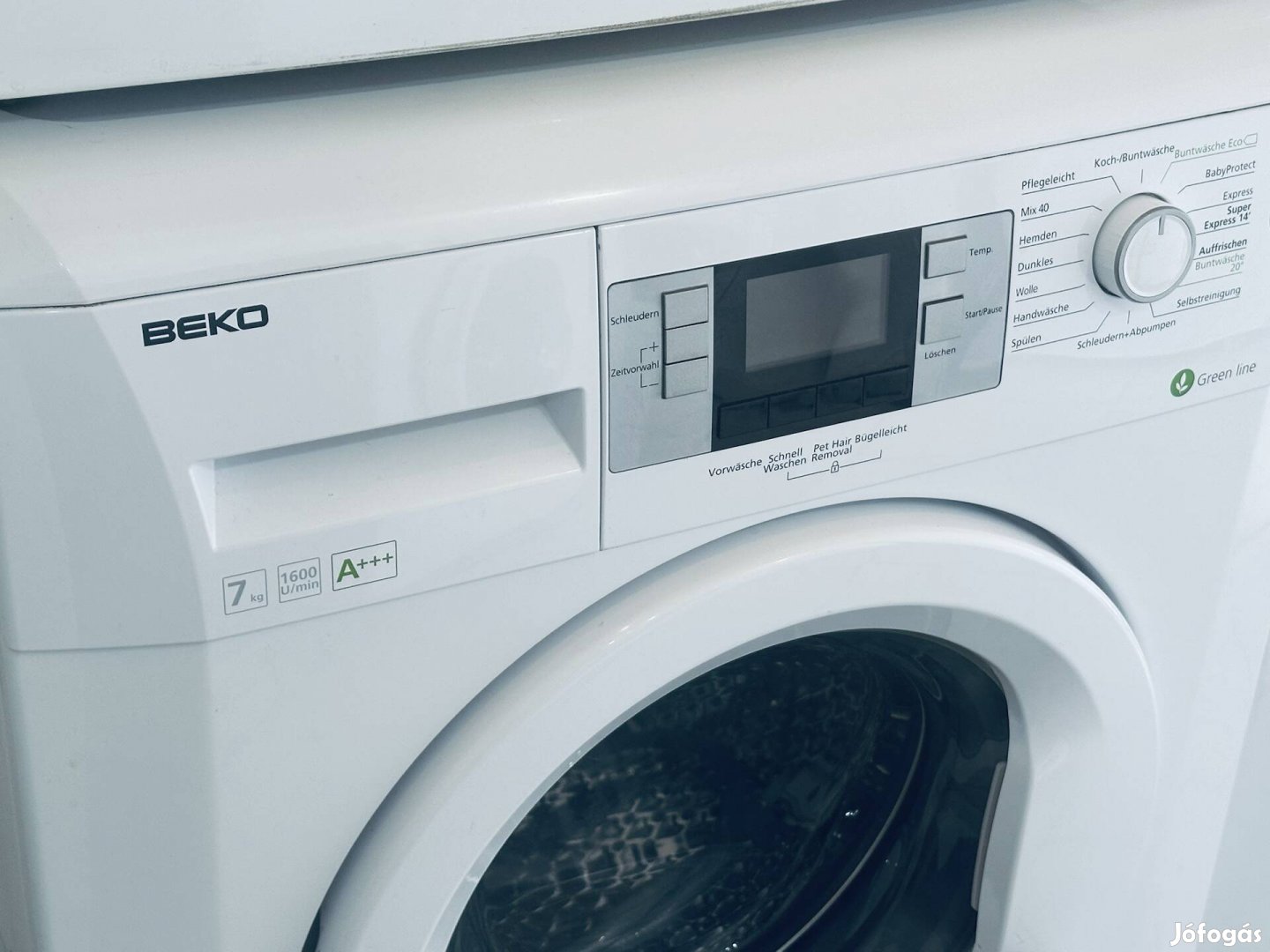 Garanciális Beko 7kg 1600A+++ elöltöltős mosógép