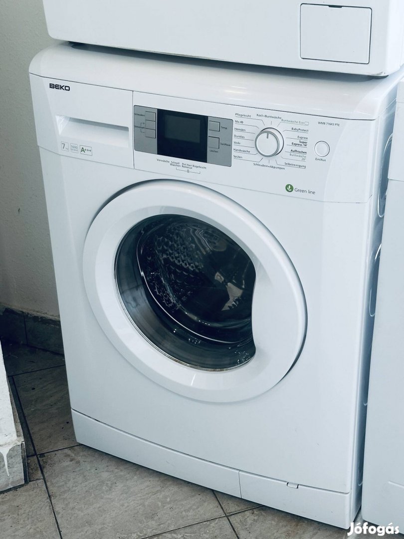 Garanciális Beko 7kg 1600A+++ elöltöltős mosógép 