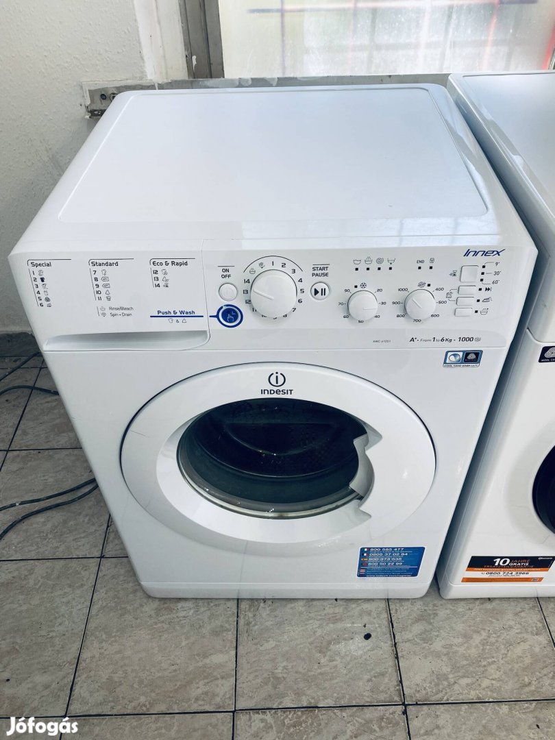 Garanciális Indesit 7kg 1200A+++ elöltöltős mosógép