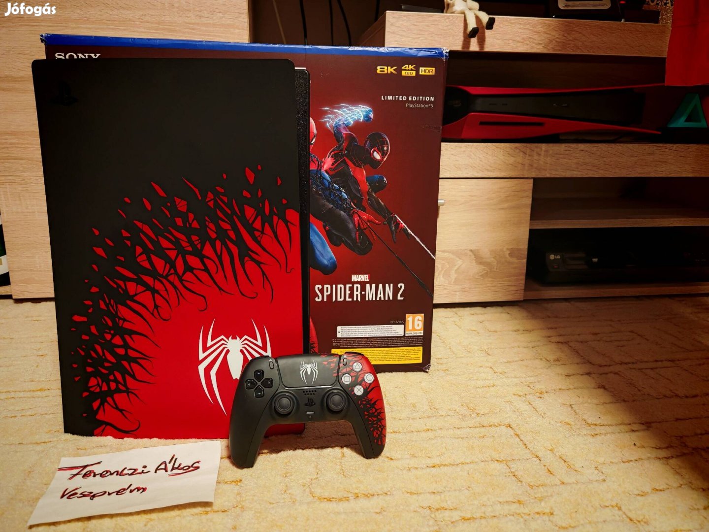 Garanciális Limitált Spider-man 2 Playstation 5 lemezes konzolt 