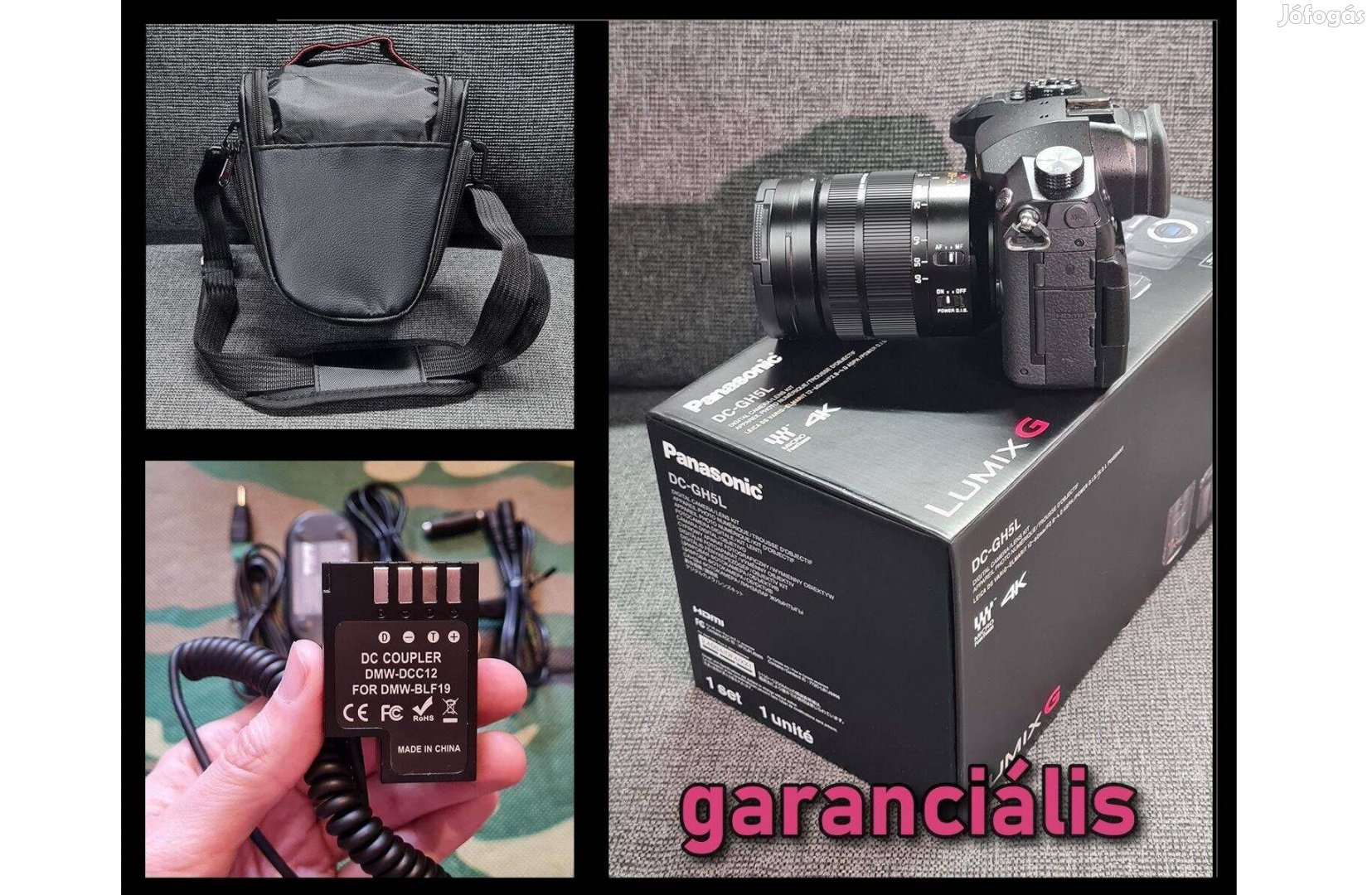 Garanciális Panasonic GH5 + Leica 12-60mm objektív kit + tartozékok