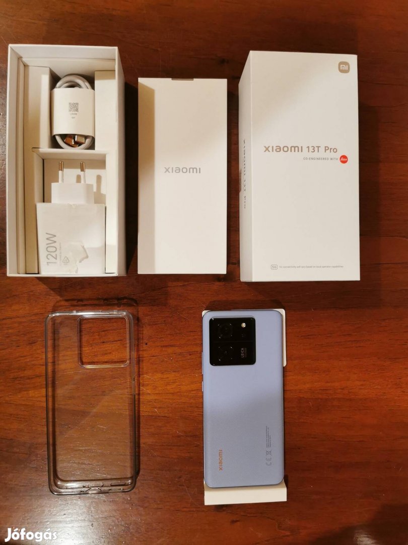 Garanciális Xiaomi 13T Pro 12/512GB KÉK 5G 120w gyorstöltő!