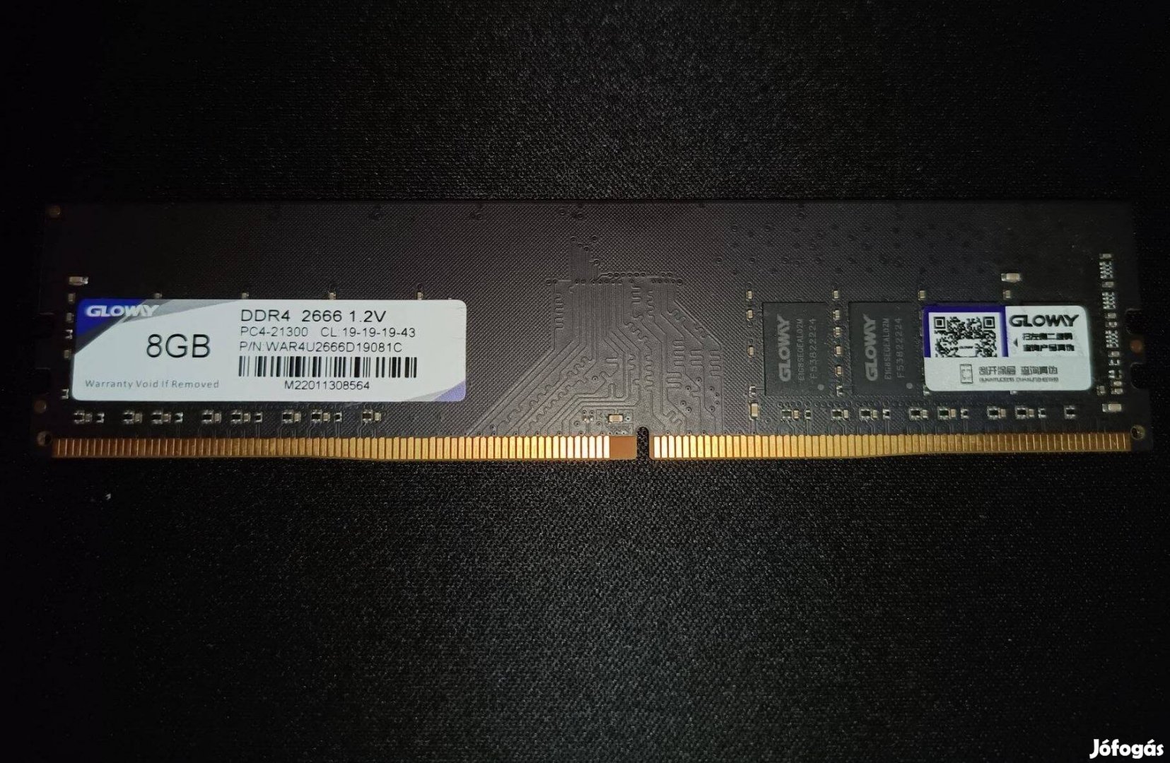 Garanciális- 8GB 2666MHz DDR4 RAM Gloway Warrior Series