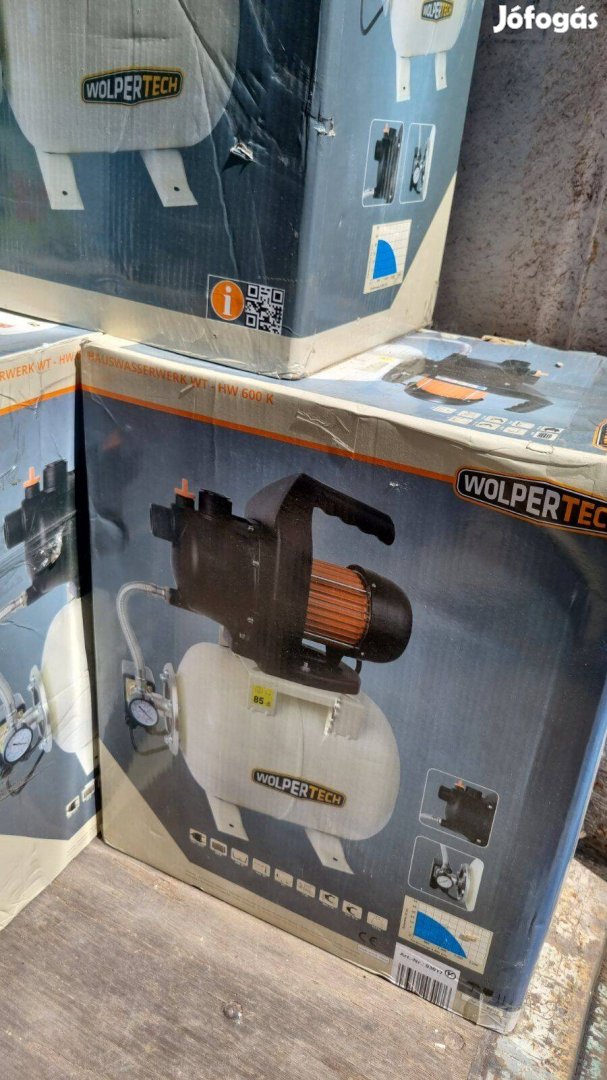Garanciális, hidrofor 2800liter/óra vízhozammal, 600W-os házi vízmű