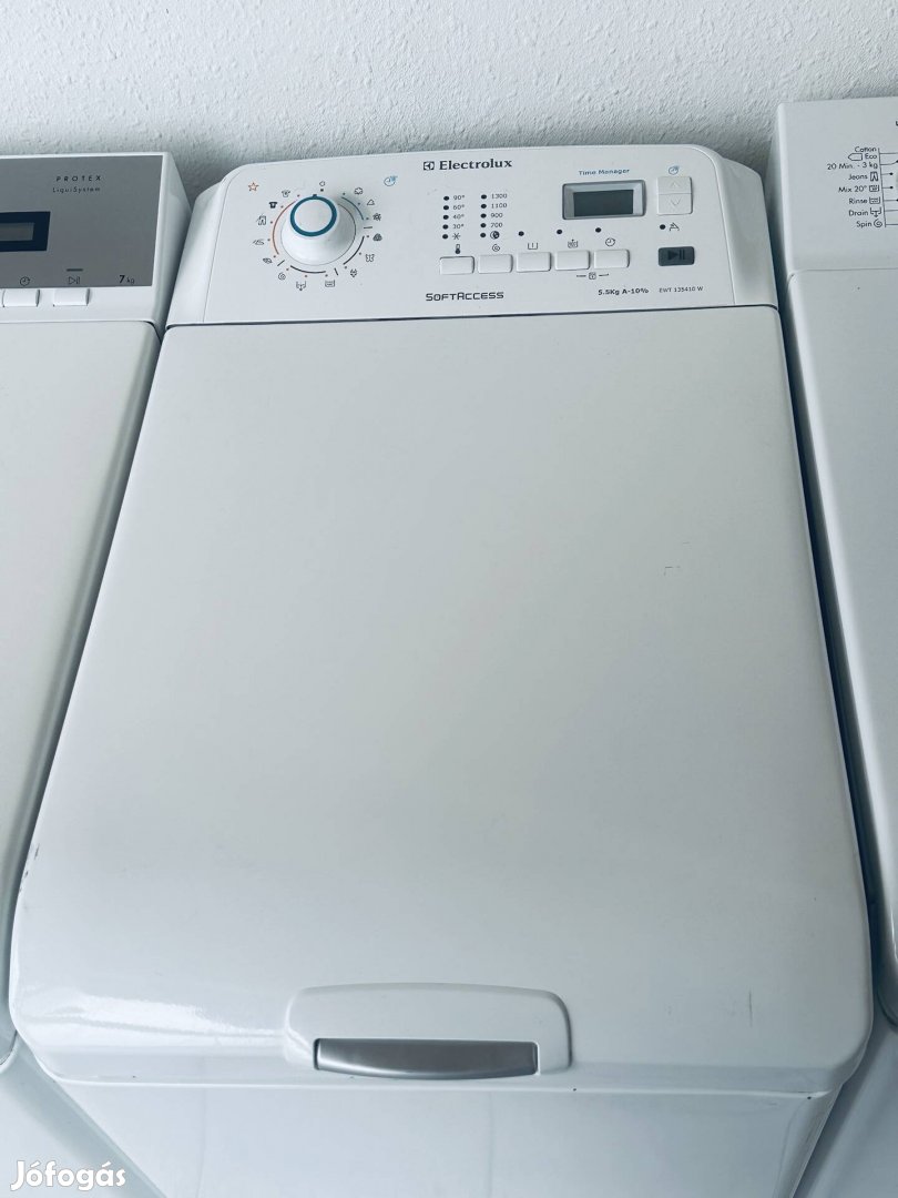 Garanciális electrolux 1300A+++ felültöltős mosógép 