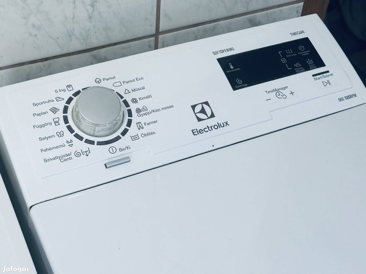 Garanciális electrolux premium 1300A+++ felültöltős mosógép