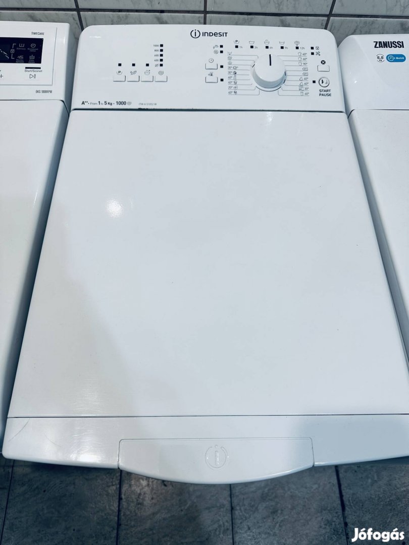 Garanciális indesit Itwa 1200A+++ felültöltős mosógép