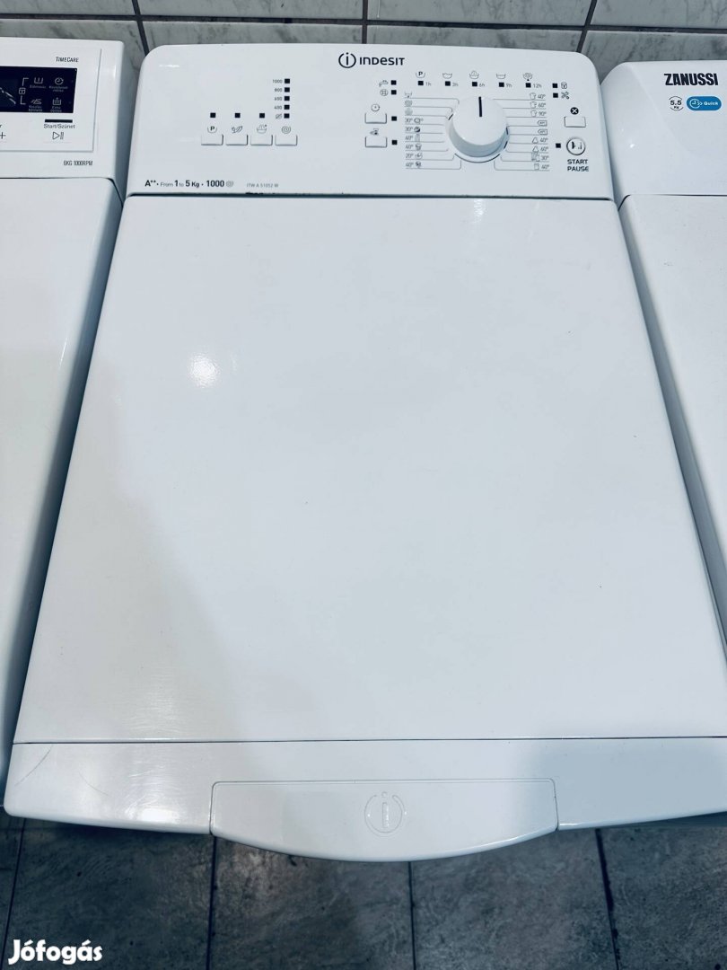 Garanciális indesit Itws 1200A+++ felültöltős mosógép 