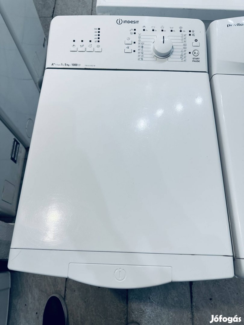 Garanciális indesit inferno 1200A+++ felültöltős mosógép