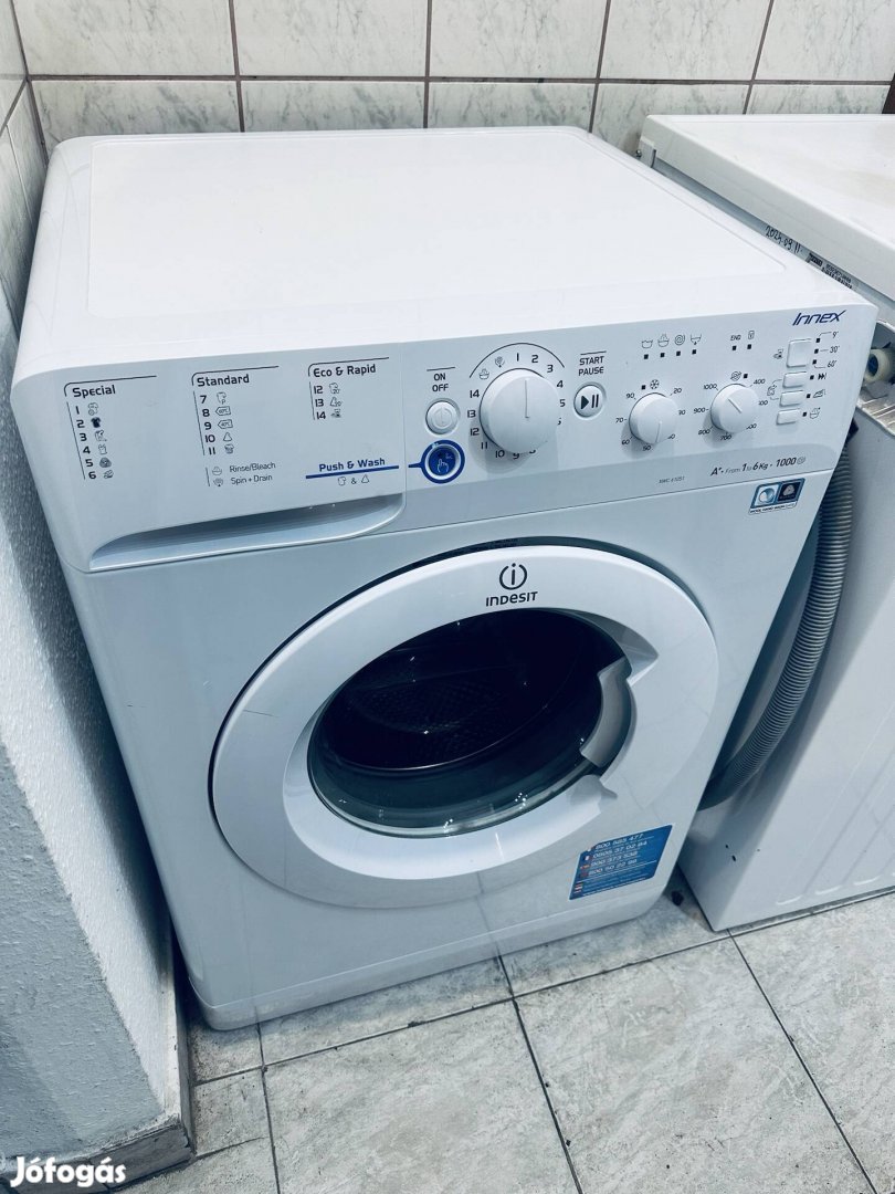 Garanciális indesit innex 1200A+++ elöltöltős mosógép