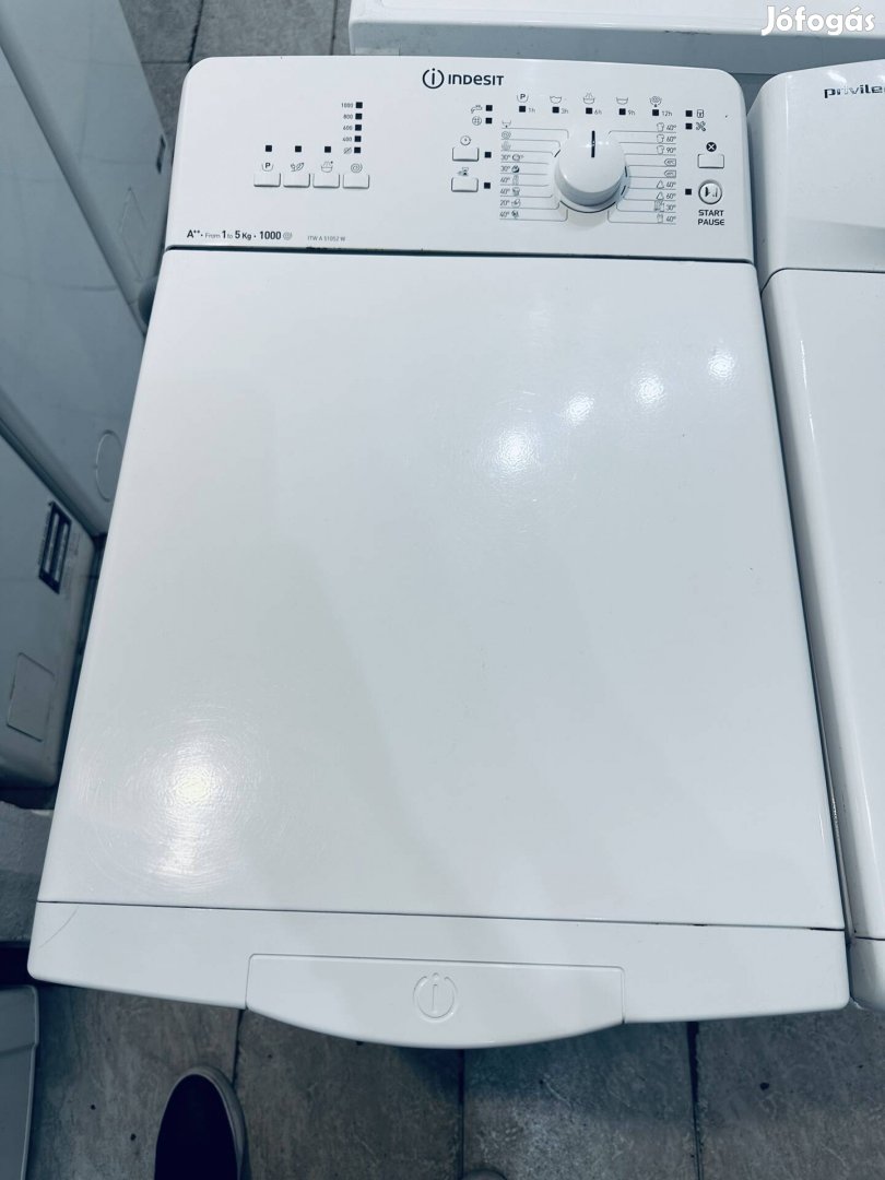 Garanciális indesit lux 1200A+++ felültöltős mosógép