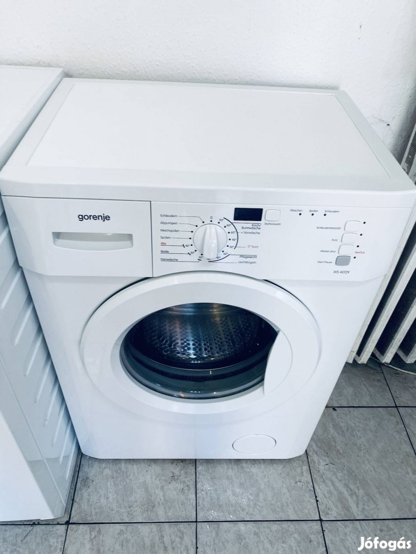 Garanciális keskeny Gorenje 1200A+++ elöltöltős mosógép