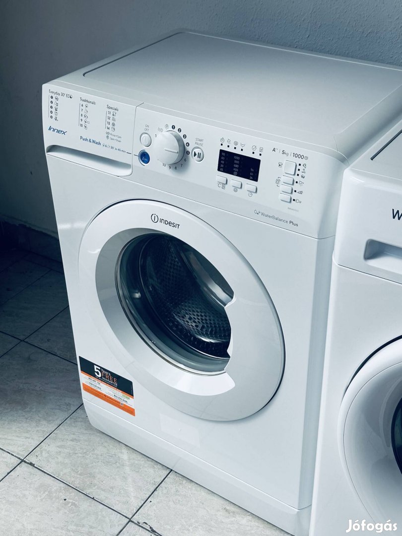 Garanciális keskeny indesit luxora 1200A+++ elöltöltős mosógép