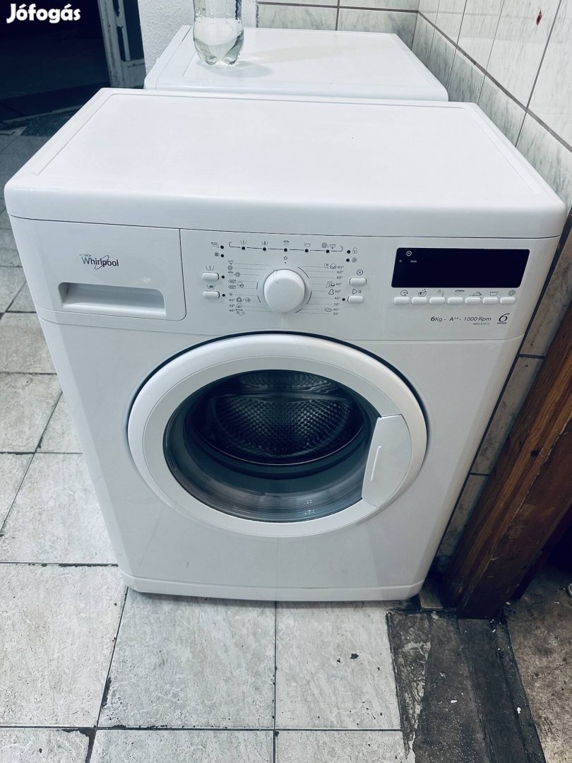 Garanciális keskeny whirlpool awoc 1200A+++ elöltöltős mosógép