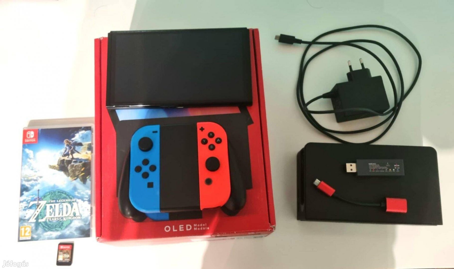 Garanciás Nintendo Switch Oled+Zelda csomag