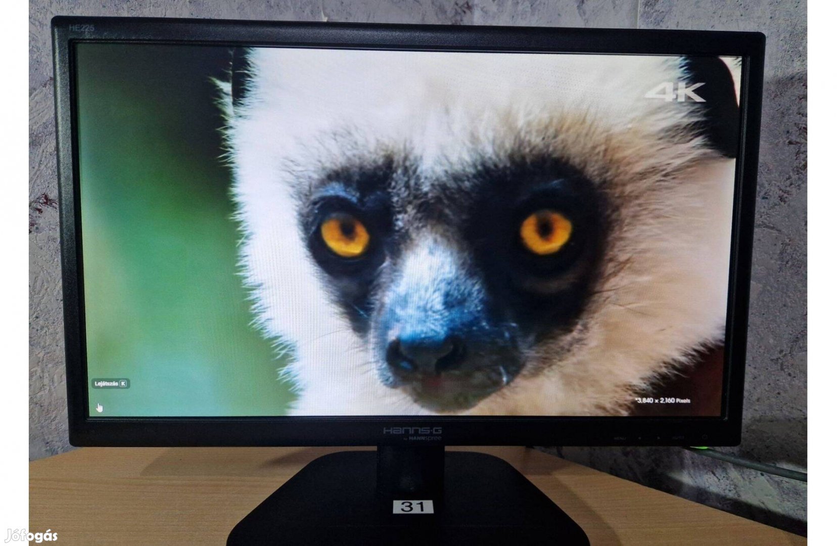 Garanciával !Hannspree Hannsg HE225Dpb FHD. LED Mon.Számla