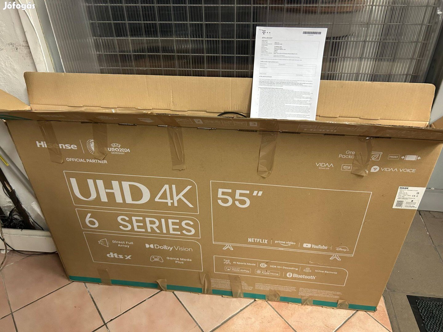 Garanciával! Hisense 55" 128cm 4K Smart okos LED TV 55A6K