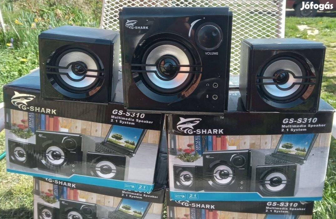 Garázs ürítés! 4 doboz G-Shark 2.1 erősítős hangrendszer eladó!