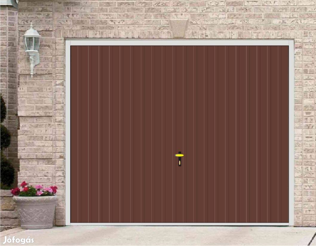 Garázskapu KL billenő matt s. barna, T7függ/, 250 x 220 ingyenes száll