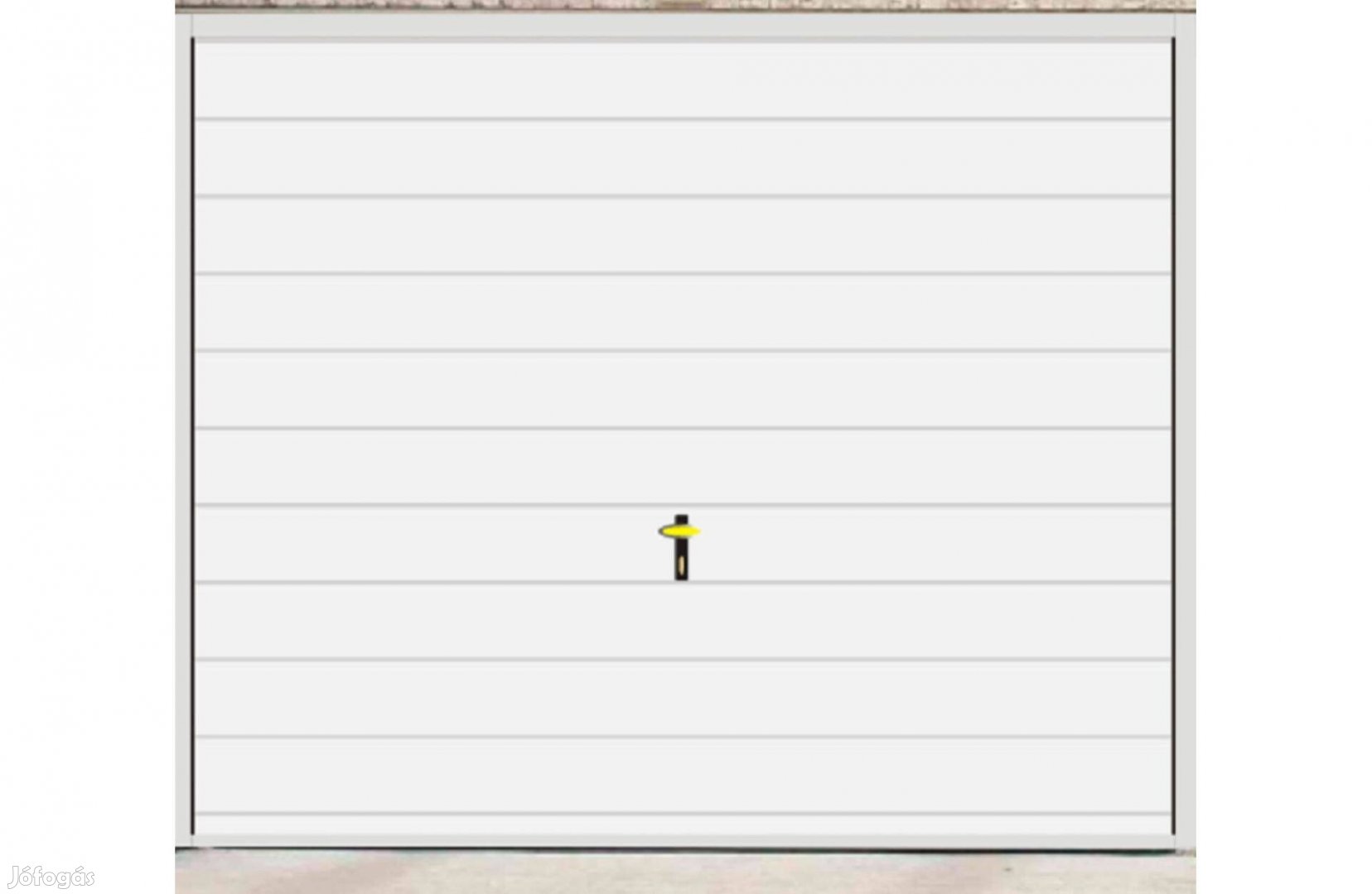 Garázskapu PR1019 billenő, fényes fehérszín, opciókkal,