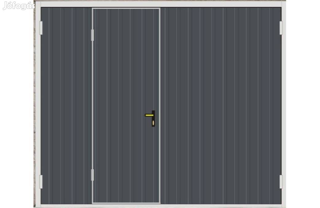 Garázskapu PR, Kló kétszárnyú, sötét szürke,fényes, sok
