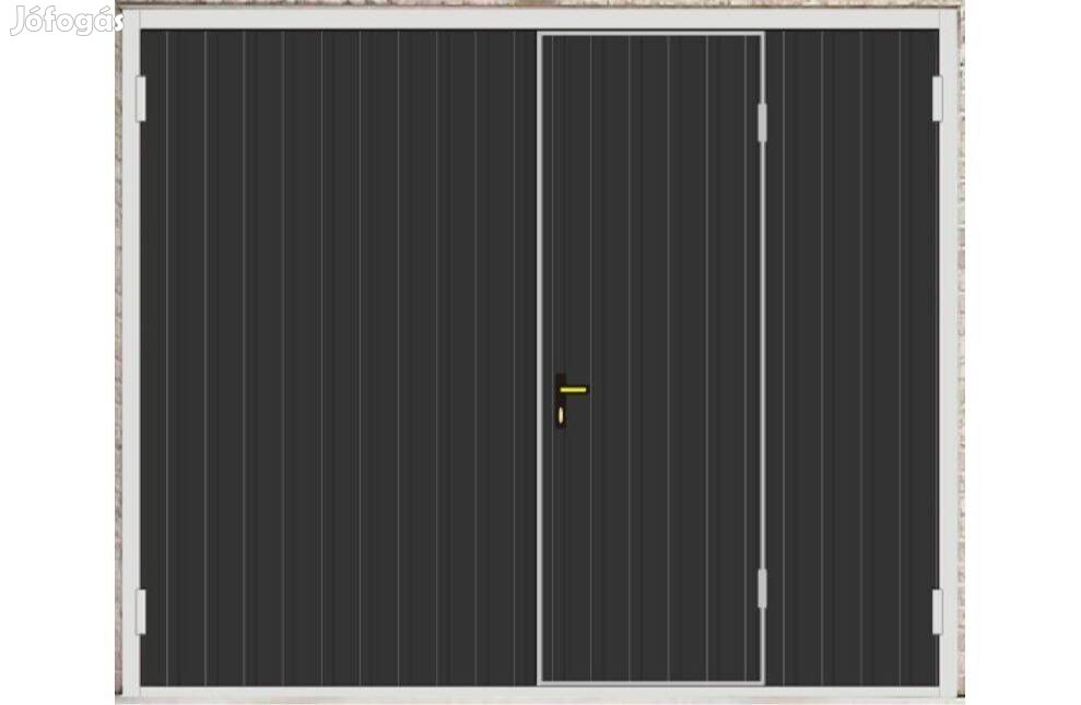 Garázskapu Prémium, évvégi hajrá, KÉ, AJ, H, FÉ fekete színű, SZIG, SZ