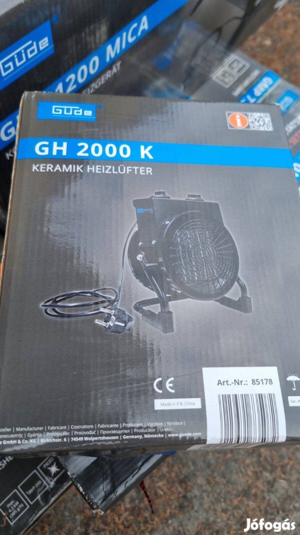 Garázsok, műhelyek fűtéséhez 300m 3 -ig, elektromos hősugárzó