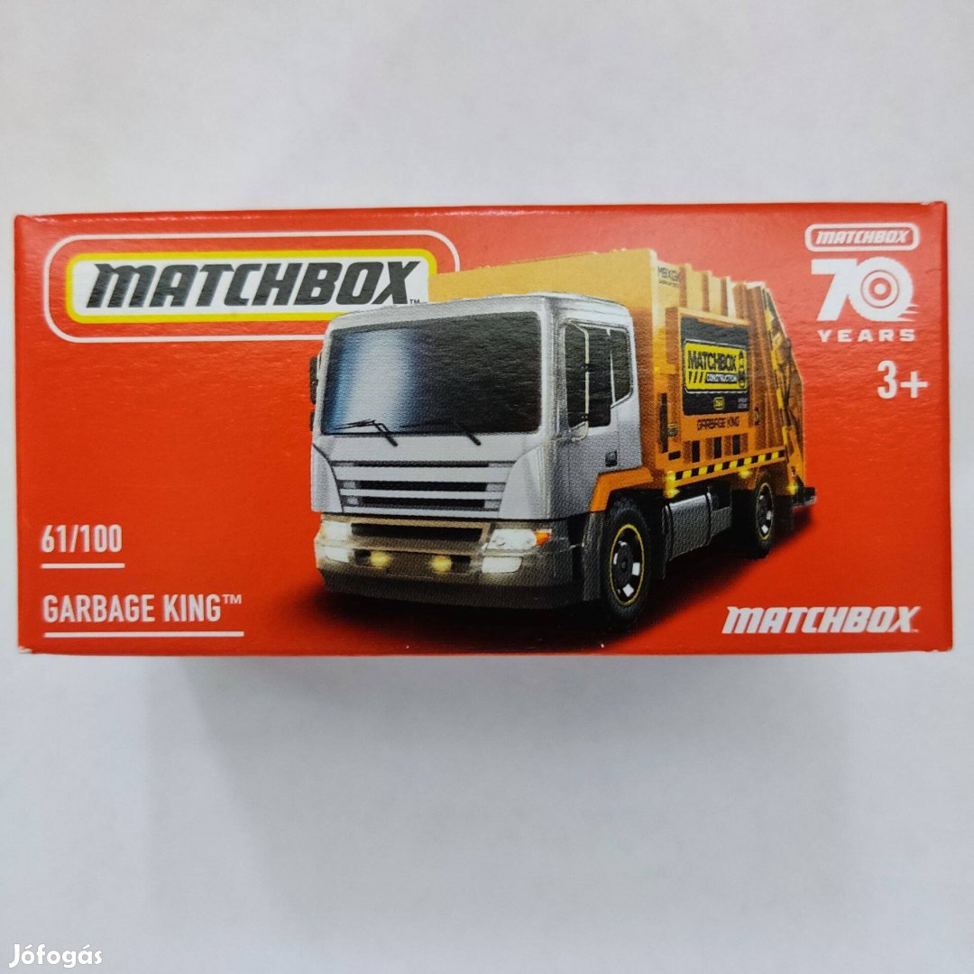 Garbage King kukásautó Matchbox