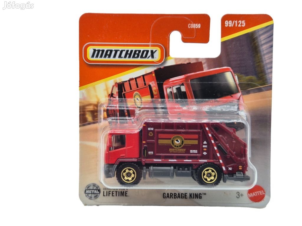 Garbage King kukásautó - 99125 - bliszteres - Matchbox - 164