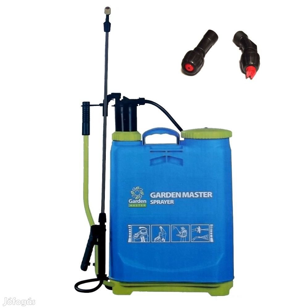 GardenMaster GM-06037  mechanikus 16 literes (16L) háti permetező, pu