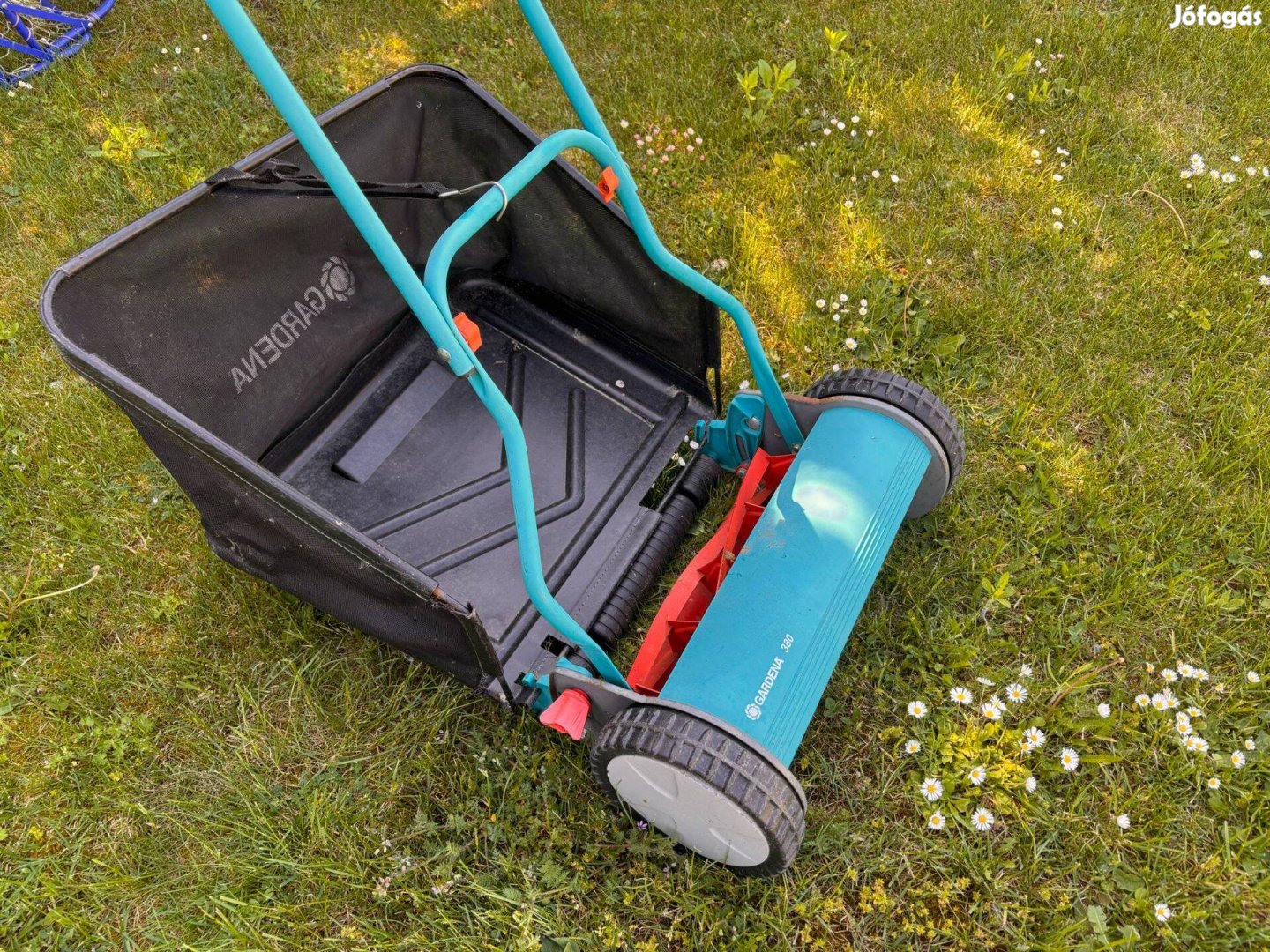 Gardena 380 Mechanikus kézi forgókéses fűnyíró + kosár Megkímélt