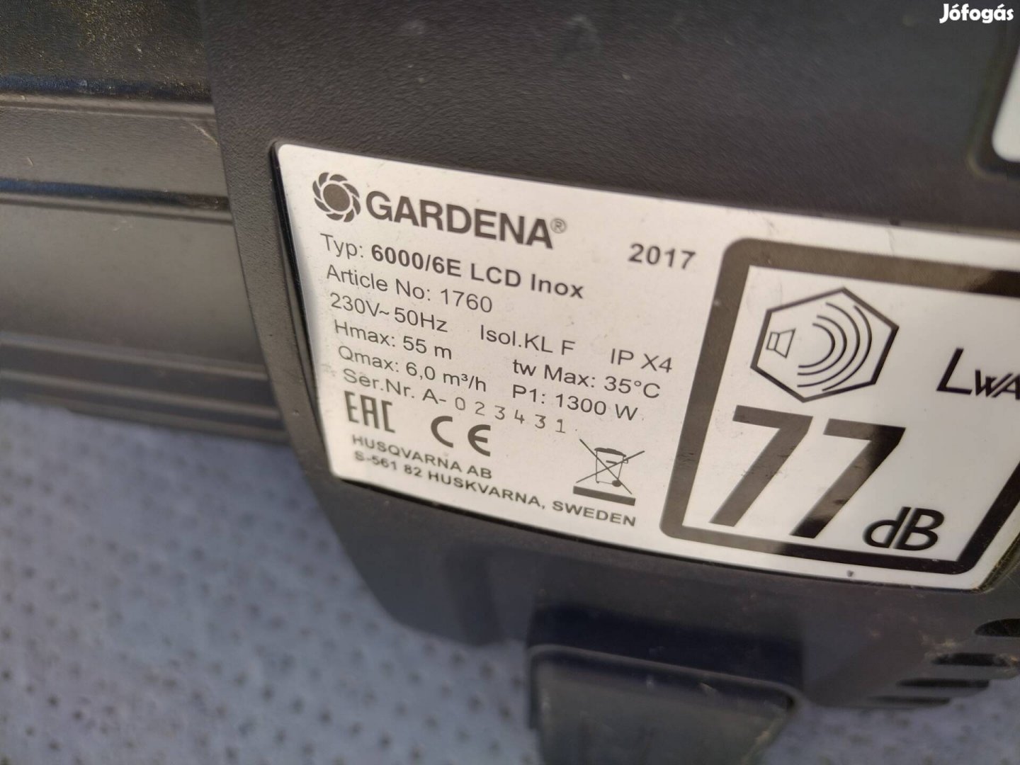 Gardena 6000/6E inox lcd automata szivattyú 