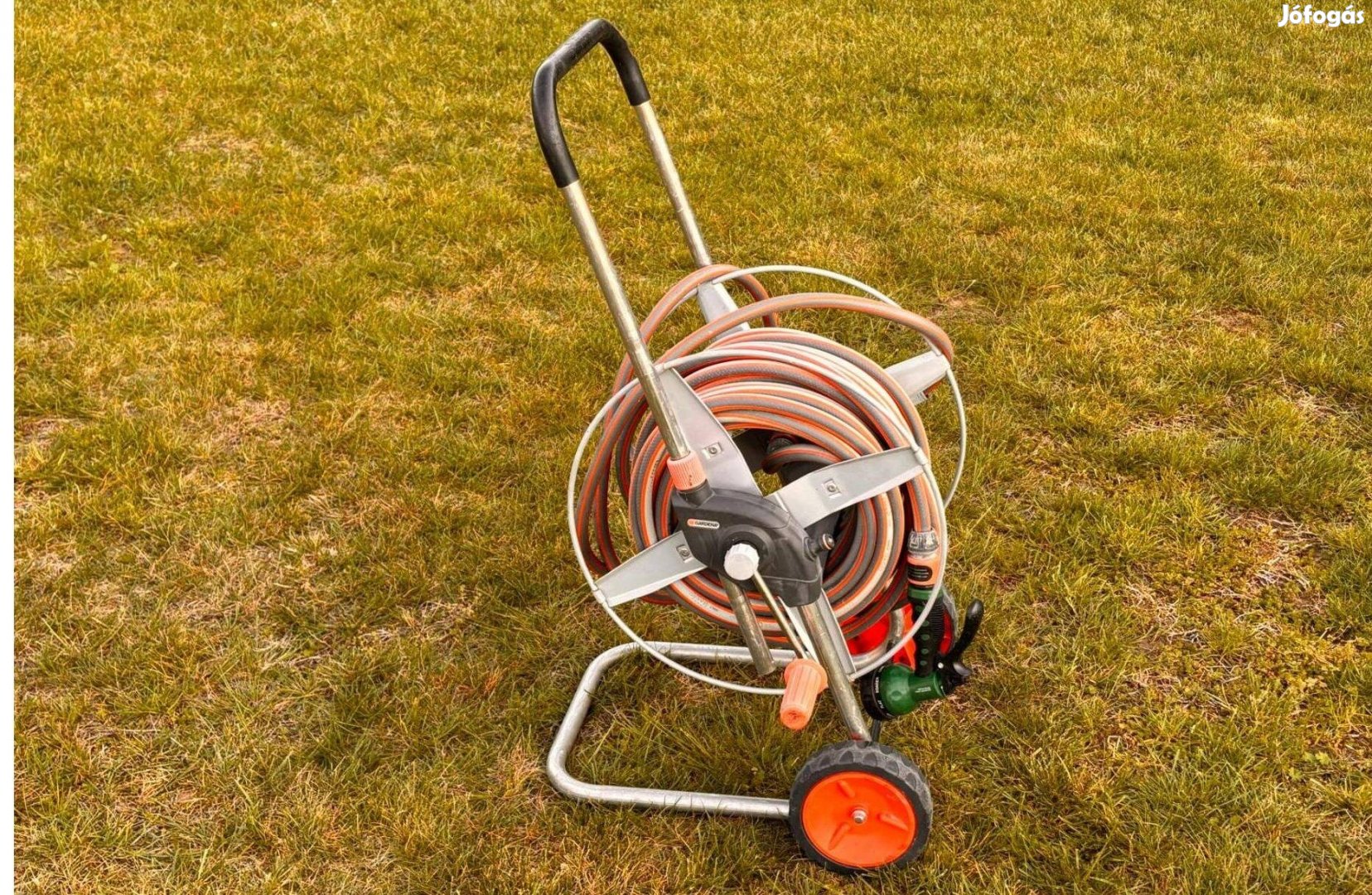 Gardena 60 Fém Tömlőkocsi Slagtartó + Original 1/2" tömlő 20 méter