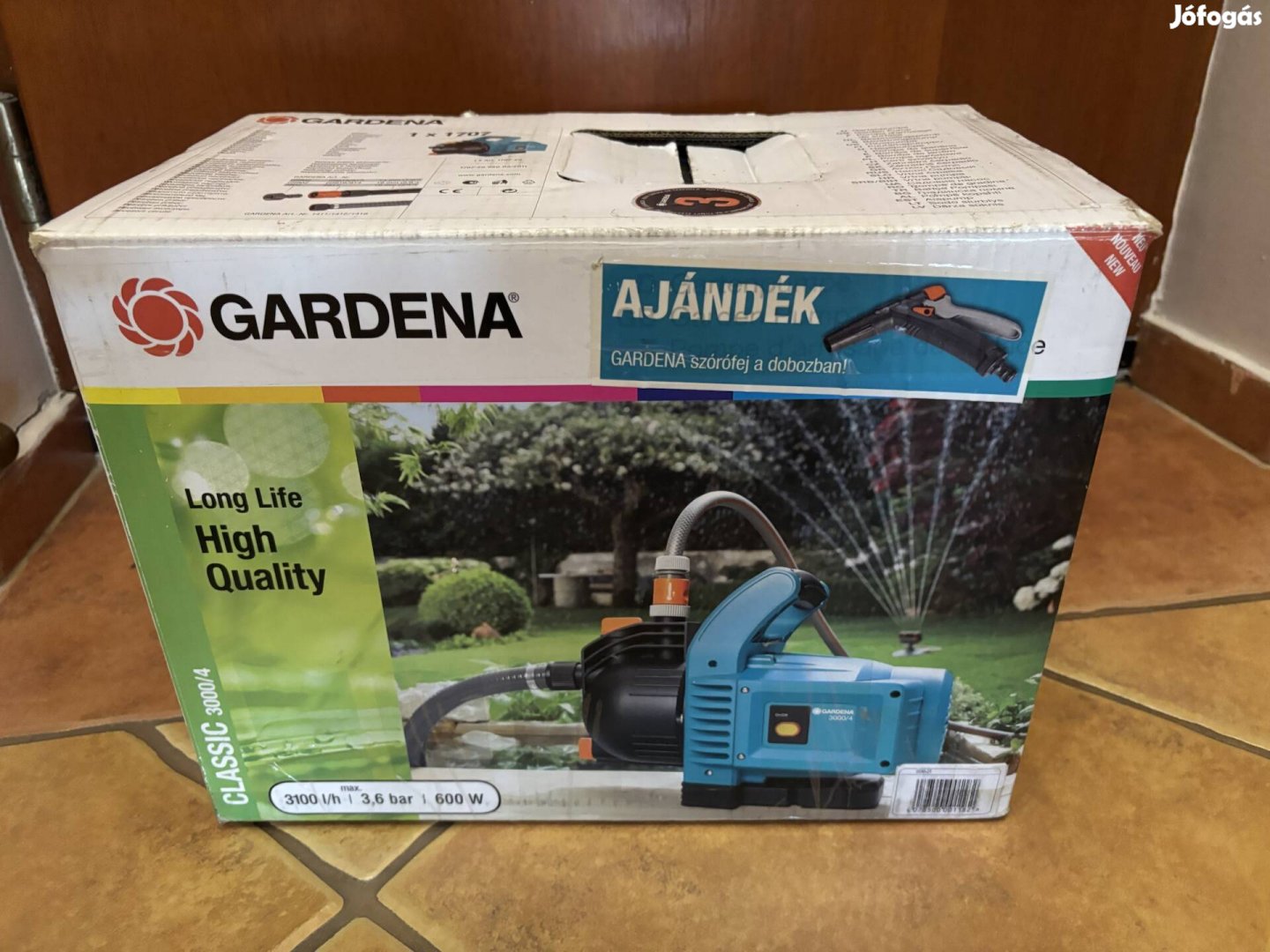Gardena Classic 3000/4 felszíni, kerti vízszivattyú -Újszerű