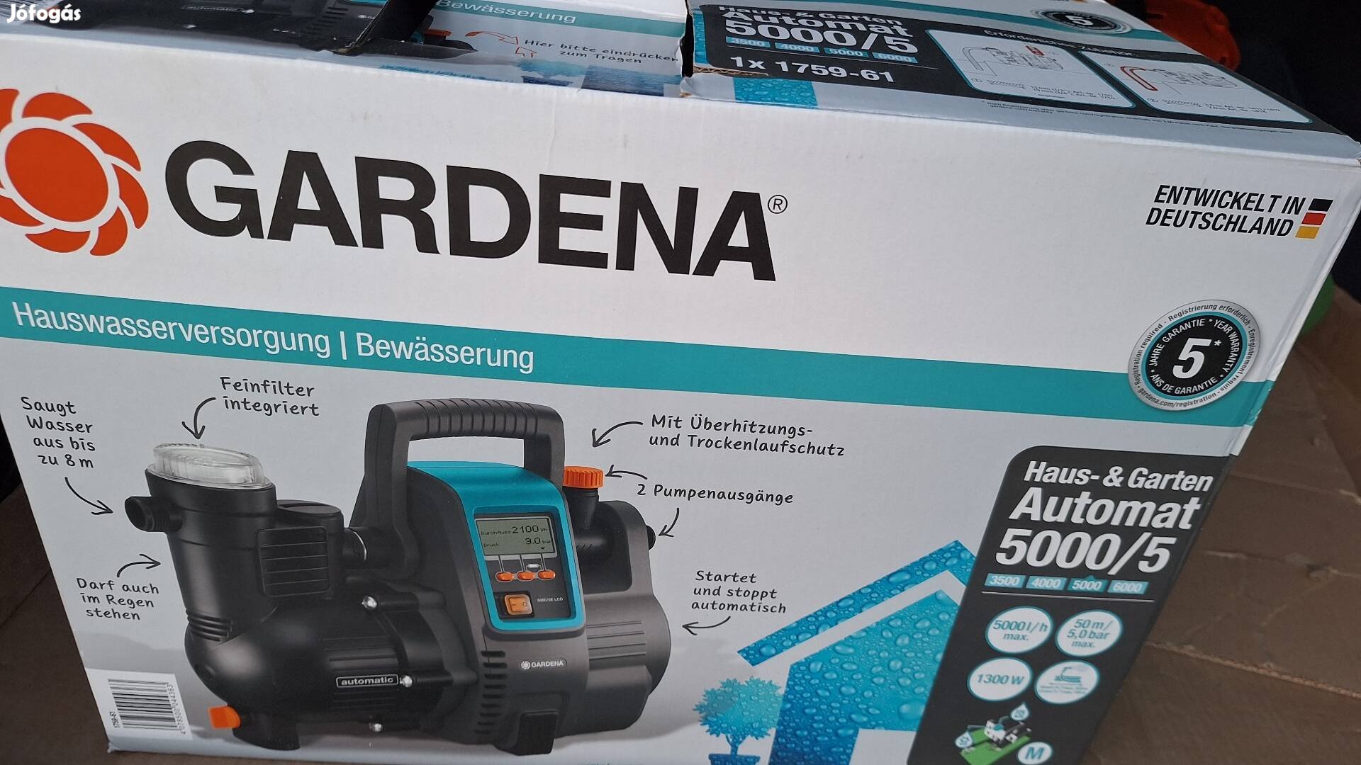Gardena háztartási automata szivattyú