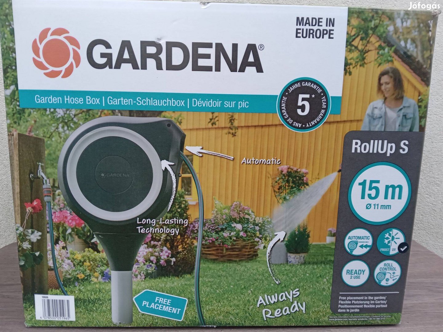 Gardena kerti tömlődoboz