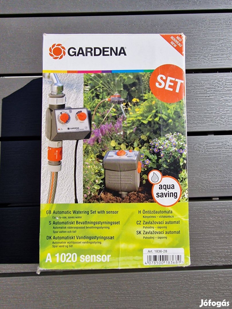Gardena öntözés vezérlő talajnedvesség érzékelővel! Új!