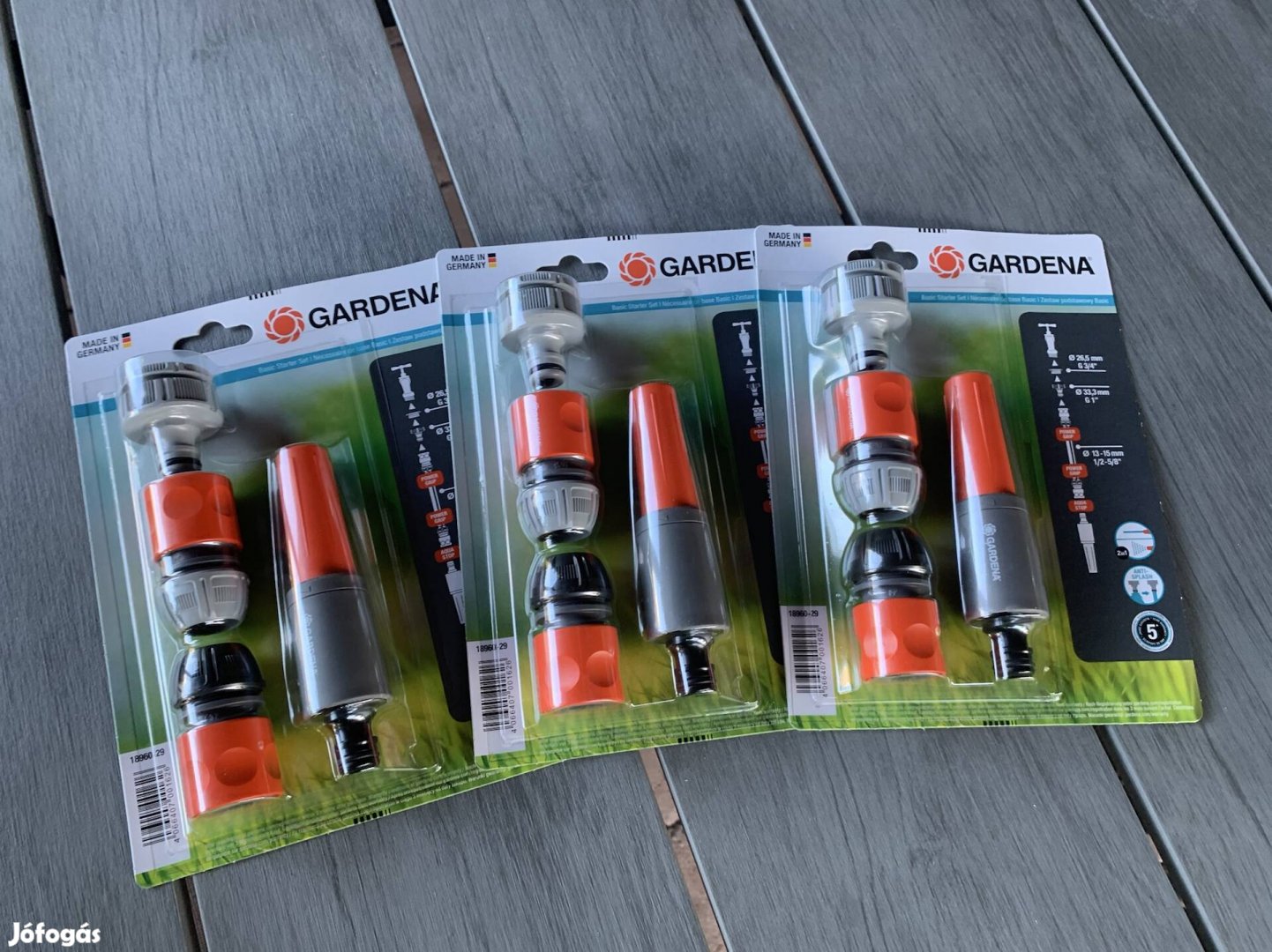 Gardena szórófej készlet, öntöző, locsolófej