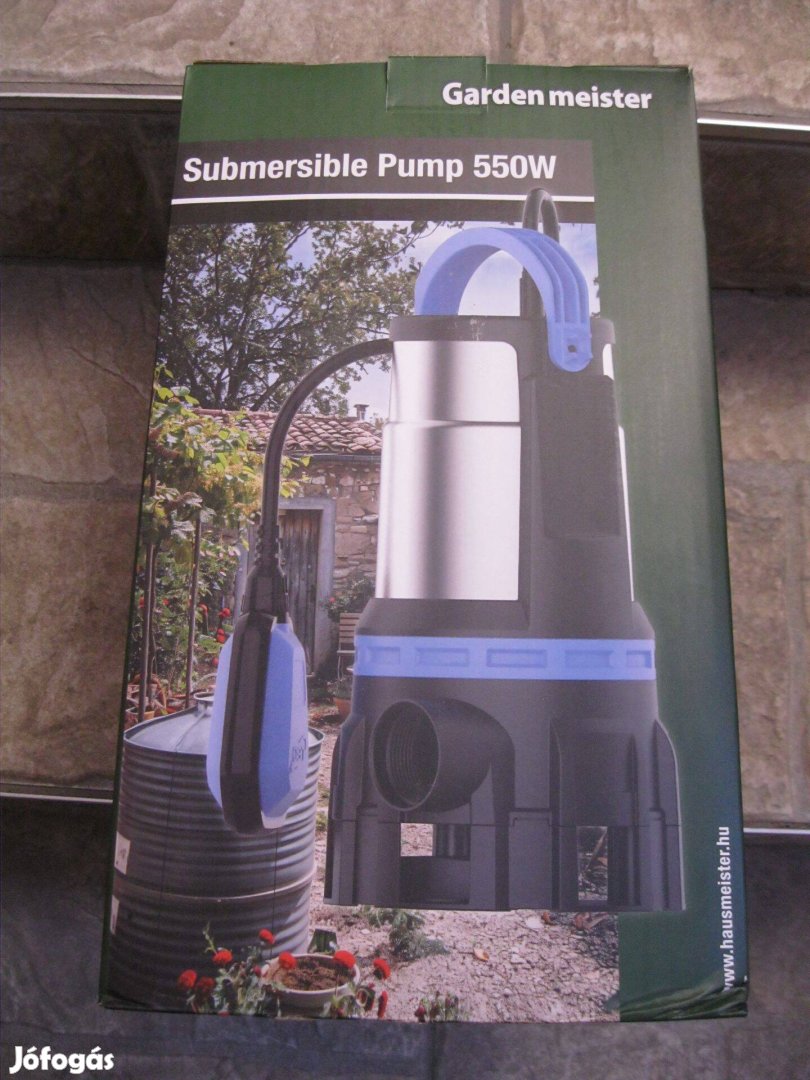 Gardenmeister GM 1004 inox szivattyú merülőszivattyú 550W