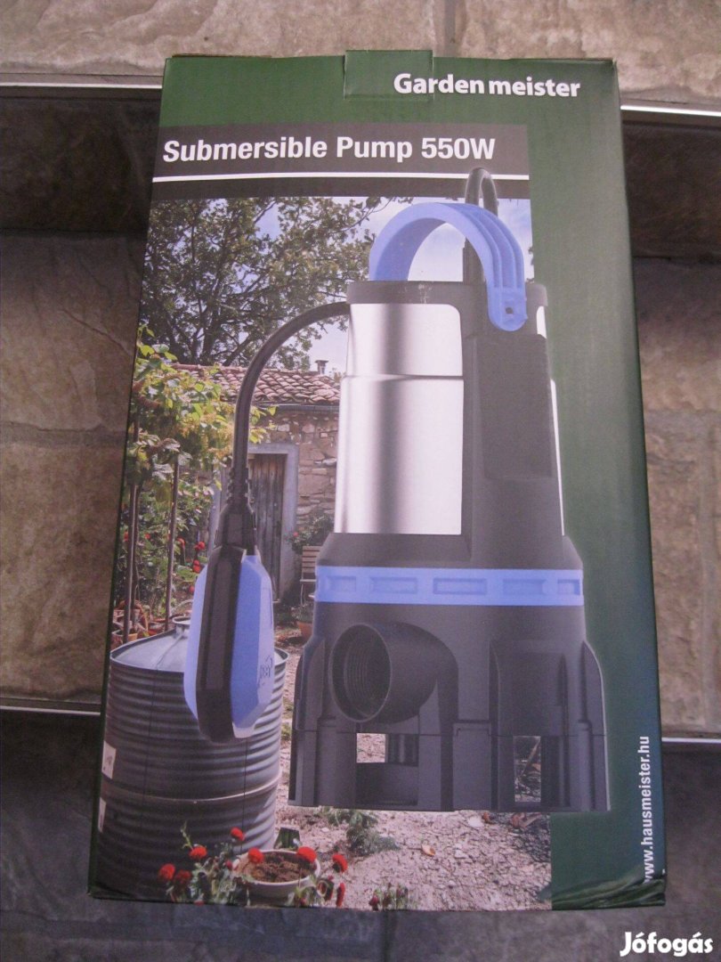 Gardenmeister GM 1004 inox szivattyú merülőszivattyú 550W