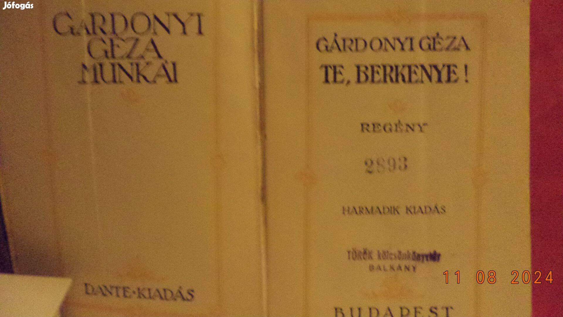 Gárdonyi Géza: Te, Berkenye!