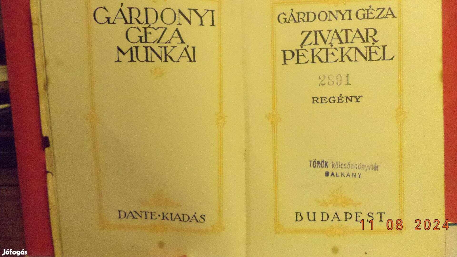 Gárdonyi Géza: Zivatar Pékéknél