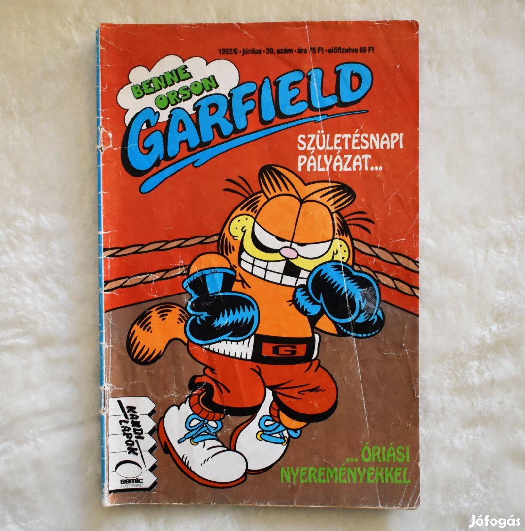 Garfield 1992/6 30. szám képregény retro